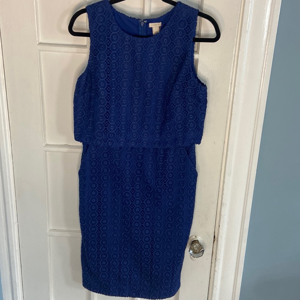 J.Crew Blue Dress sz 8